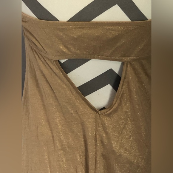 EXPRESS strapless gold dress Sz M - Picture 8 of 10